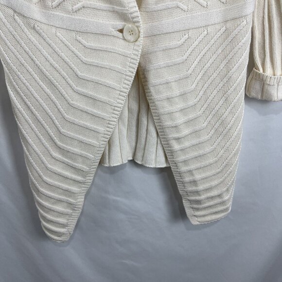 Parkhurst Cotton Cream Cardigan Womens Size S - Picture 5 of 10